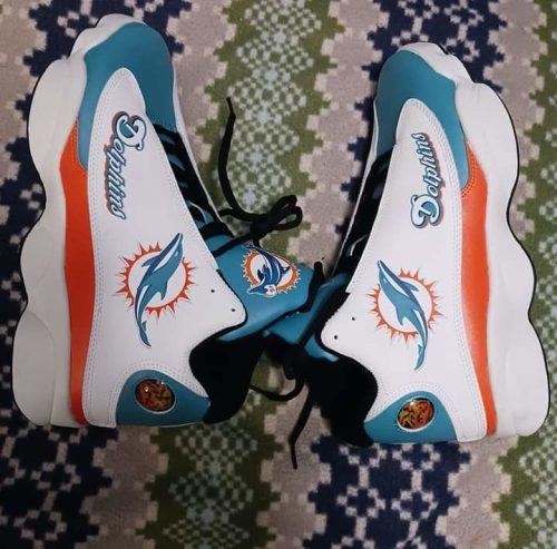 Miami Dolphins Shoes Trending Air Jordan 13 V14 photo review